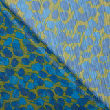 Bambula Polyester Blumen Blau - Ribes y Casals