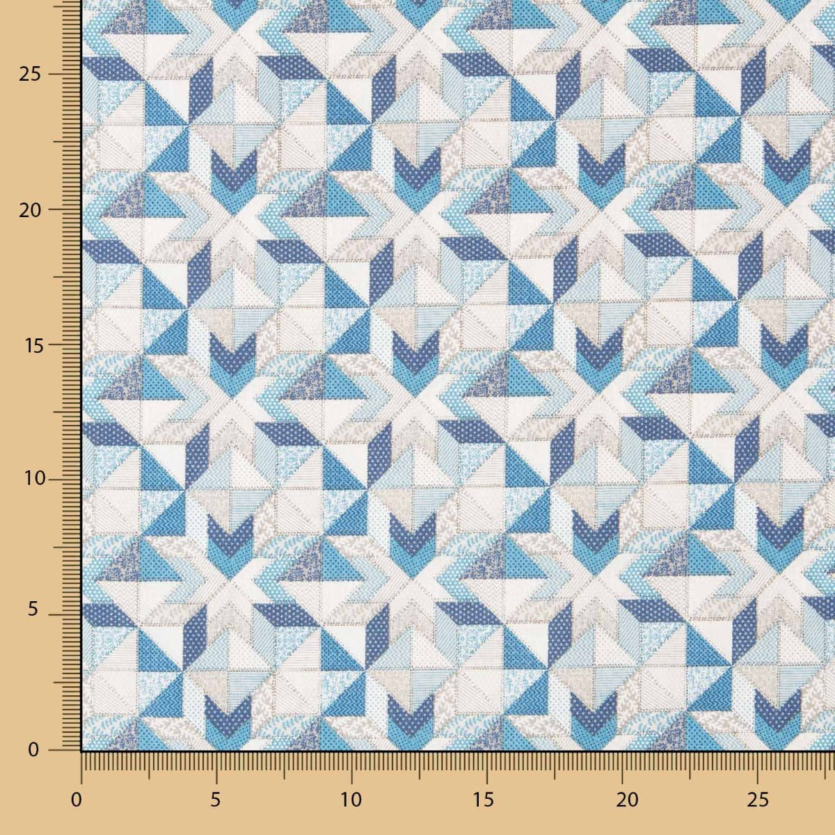 Baumwolle Patchwork Star Blau - Ribes y Casals