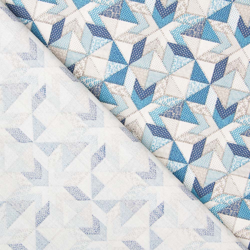 Baumwolle Patchwork Star Blau - Ribes y Casals