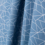 Piktogramm-Popeline in Denim-Blau - Ribes y Casals