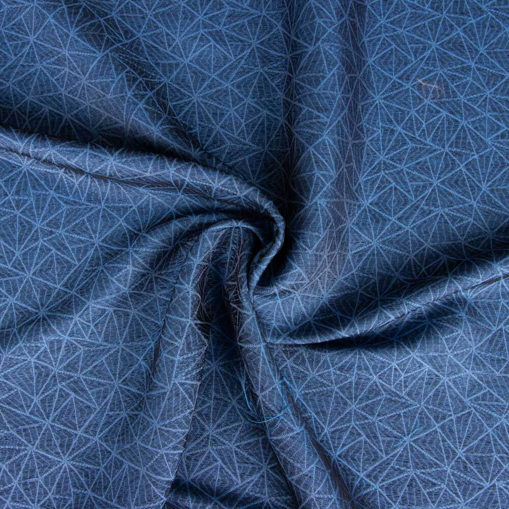 Polyester Jacquard Blau - Ribes y Casals