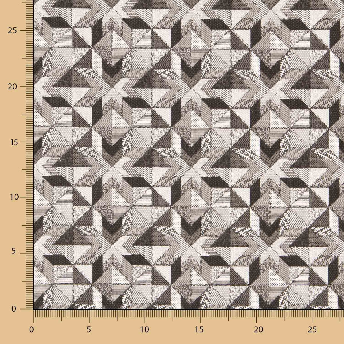 Patchwork Star Baumwolle Schwarz - Ribes y Casals