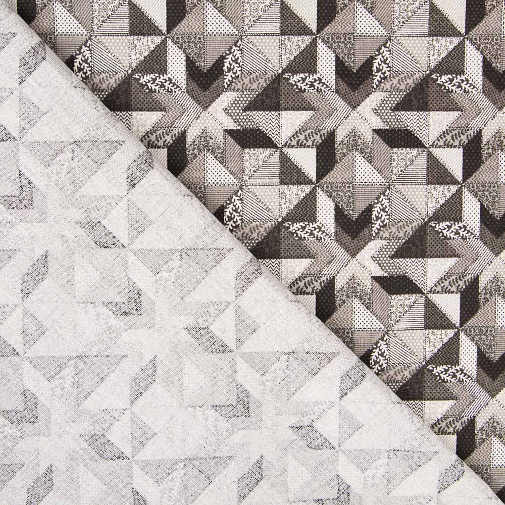 Patchwork Star Baumwolle Schwarz - Ribes y Casals