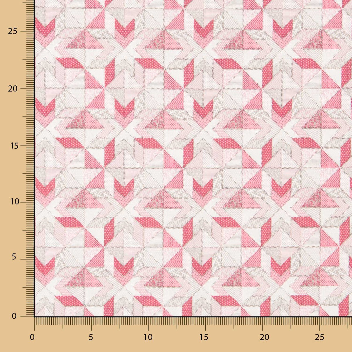 Baumwolle Patchwork Star Rot - Ribes y Casals