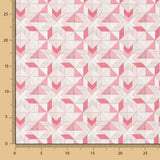Baumwolle Patchwork Star Rot - Ribes y Casals