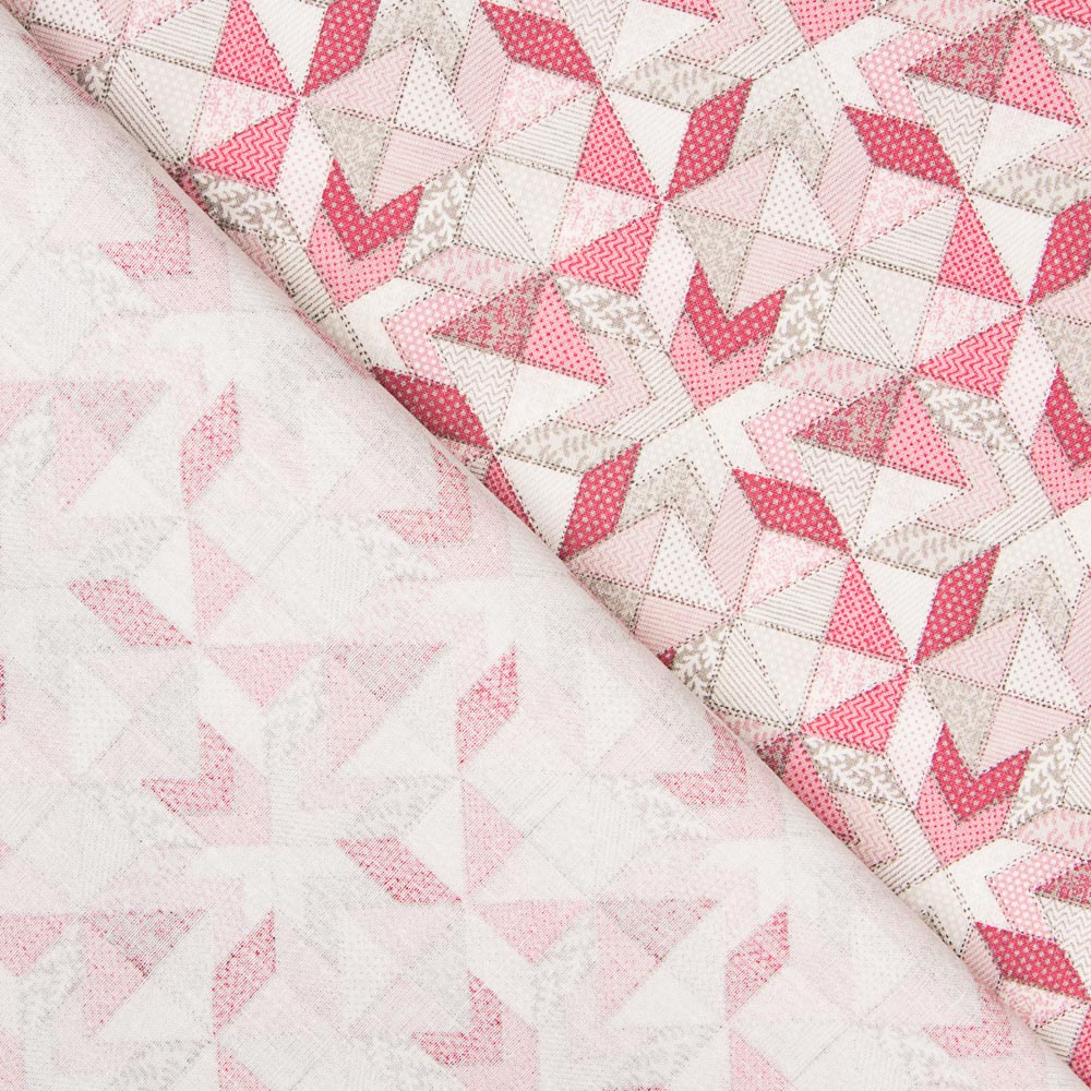 Baumwolle Patchwork Star Rot - Ribes y Casals