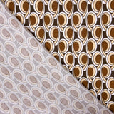 Geometrische Baumwoll-Popeline braun Geometrisch braun - Ribes y Casals