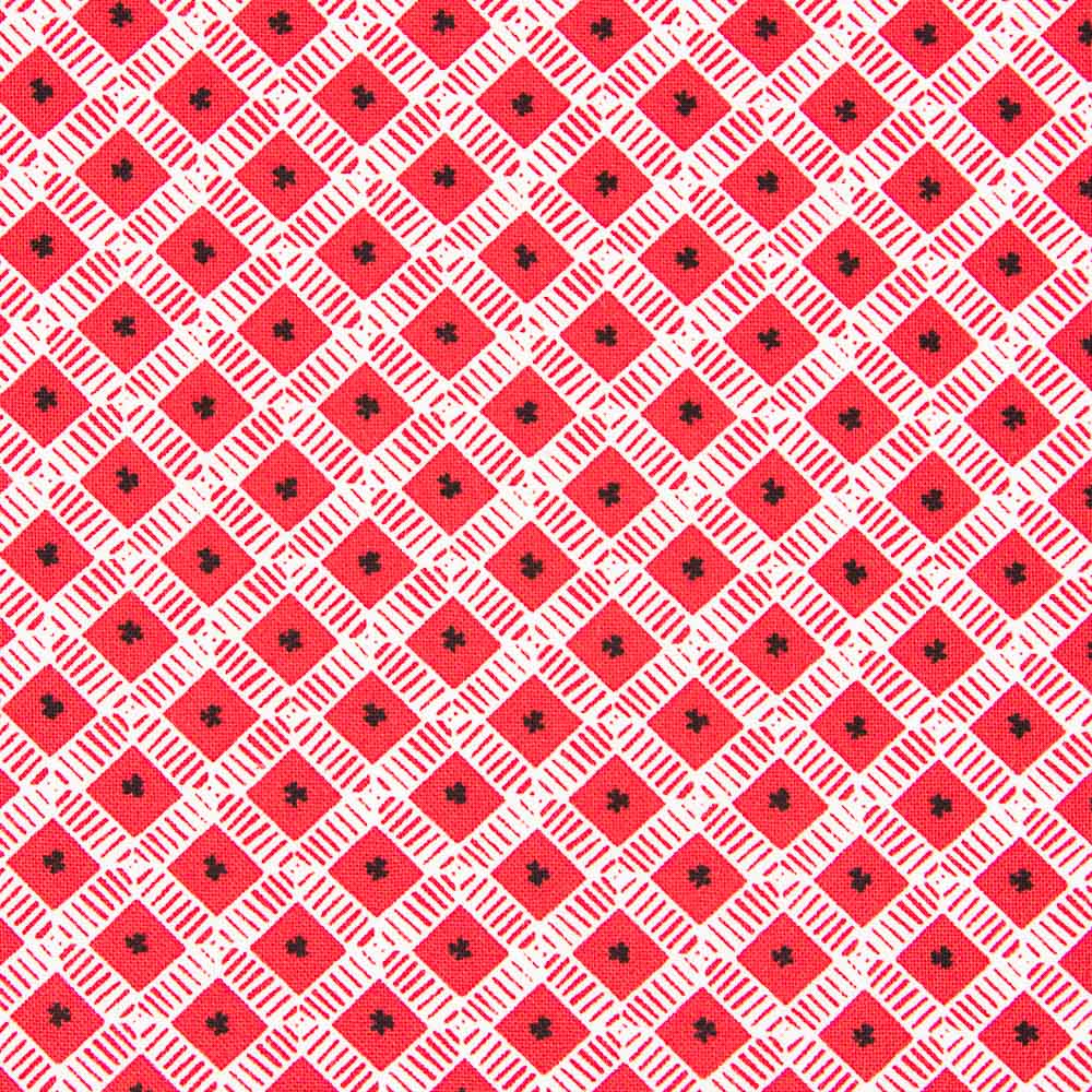 Amerikanischer geometrischer roter Aufnäher - Ribes y Casals