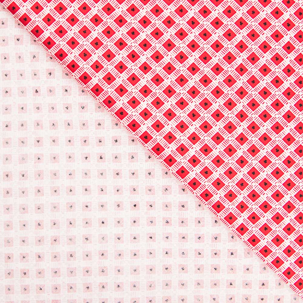 Amerikanischer geometrischer roter Aufnäher - Ribes y Casals