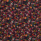 Stoff Georgette Garten Granate - Ribes y Casals