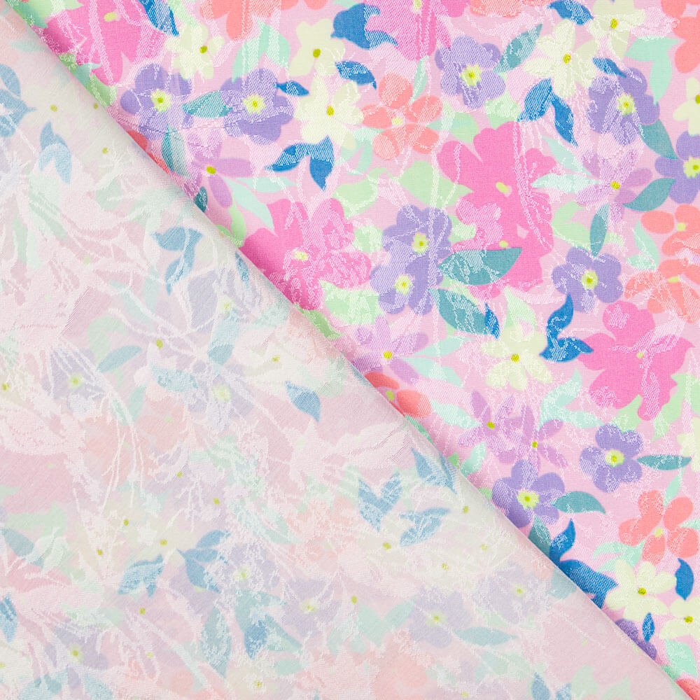 Jacquard Polyester Garten Rosa - Ribes y Casals