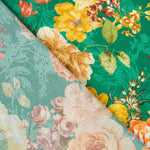 Cretonero Grüner Jacquard-Satin - Ribes y Casals