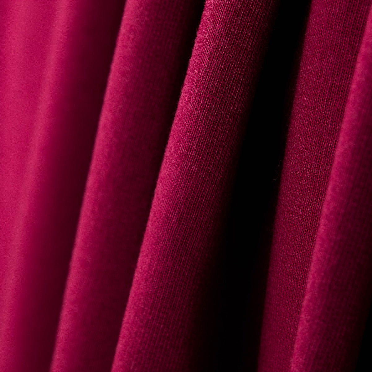 Restposten: Fleece-Strickstoff, granatrot – verschiedene Maße x 160 cm Breite - Ribes y Casals