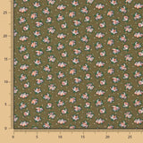 Viskose Floral Khaki - Ribes y Casals