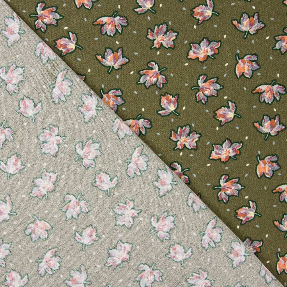 Viskose Floral Khaki - Ribes y Casals