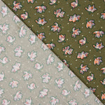 Viskose Floral Khaki - Ribes y Casals