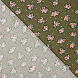 Viskose Floral Khaki - Ribes y Casals