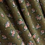 Viskose Floral Khaki - Ribes y Casals