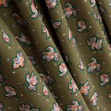 Viskose Floral Khaki - Ribes y Casals