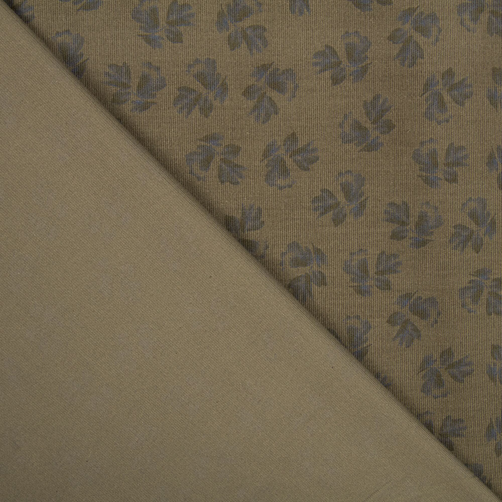 Kord Baumwolle Blume Khaki - Ribes y Casals