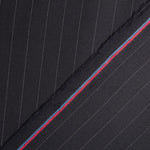 Kaltes Wollgewebe Nadelstreifen Navy - Ribes y Casals