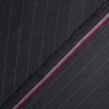 Kaltes Wollgewebe Nadelstreifen Navy - Ribes y Casals