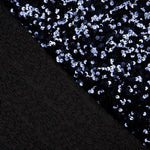 Marineblauer Pailletten-Samt - Ribes y Casals