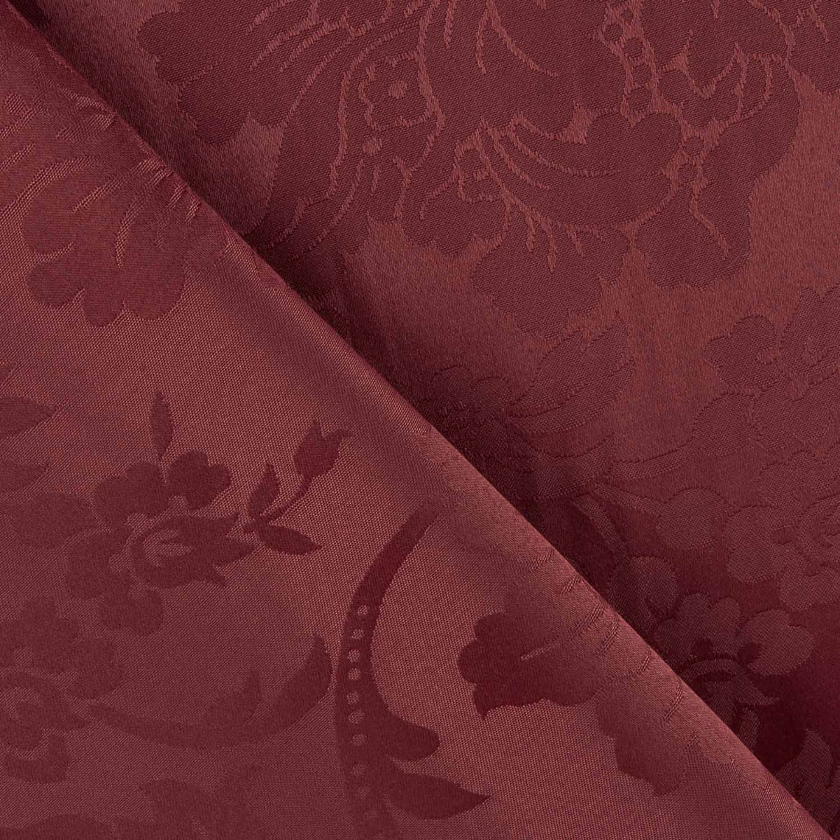 Granatfarbener Jacquard-Leinwand-Stoff - Ribes y Casals