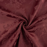 Granatfarbener Jacquard-Leinwand-Stoff - Ribes y Casals