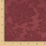 Granatfarbener Jacquard-Leinwand-Stoff - Ribes y Casals