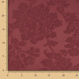 Granatfarbener Jacquard-Leinwand-Stoff - Ribes y Casals