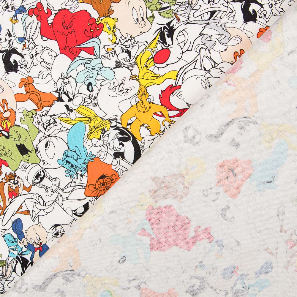 Looney Tunes Gossamer Popeline - Ribes y Casals