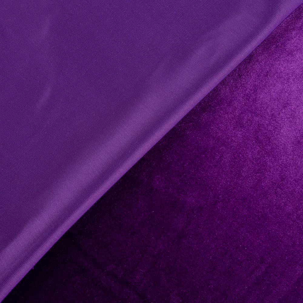 Lila Samt Lycra Velours Stoff - Ribes y Casals