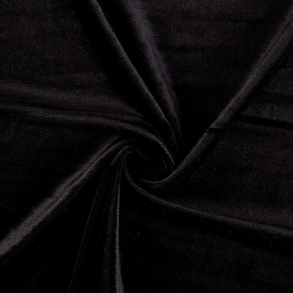 Stoff Lycra Samt Schwarz - Ribes y Casals