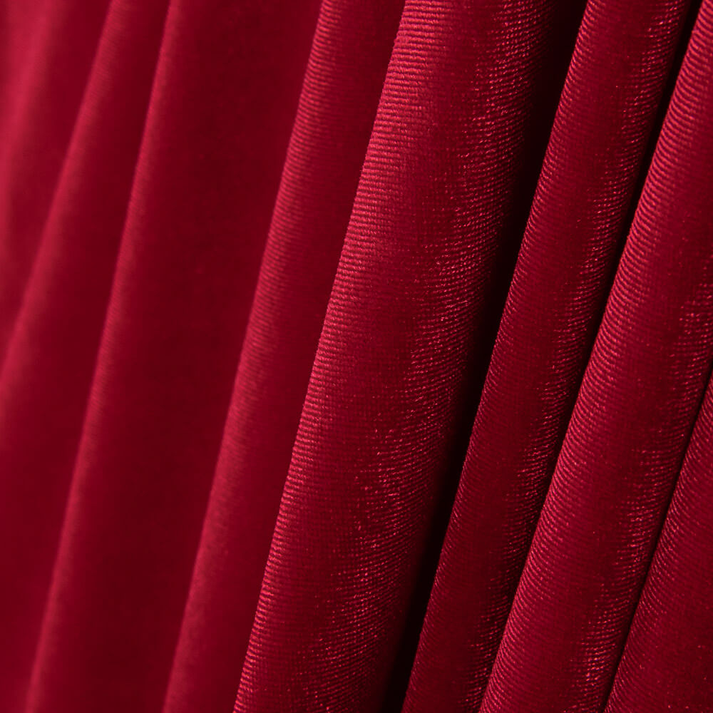 Rotes Samt-Lycra-Gewebe - Ribes y Casals