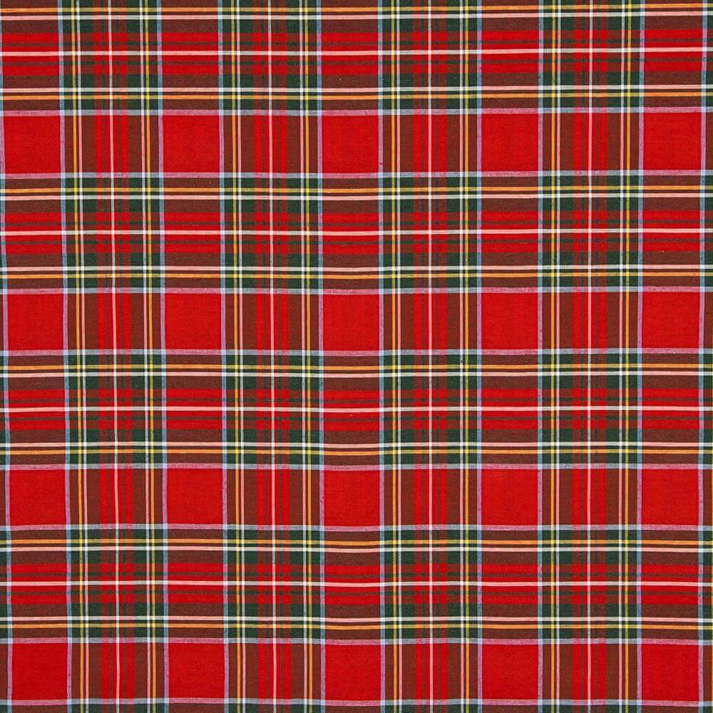 Rote Tartan-Weihnachtstischdecke - Ribes y Casals