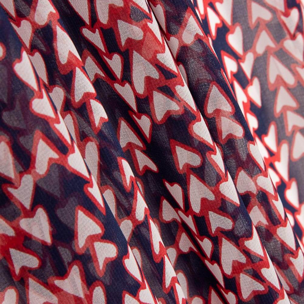 Polyester-Gaze-Herzen - Ribes y Casals