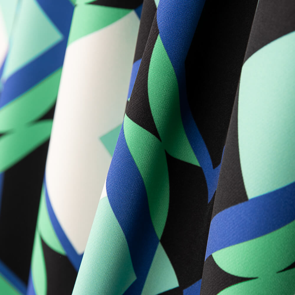 Geometrisch Lila Bielastic - Ribes y Casals
