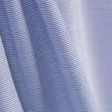 Popeline Elasthan Baumwolle Baumwolle Thousand Stripes Blau - Ribes y Casals
