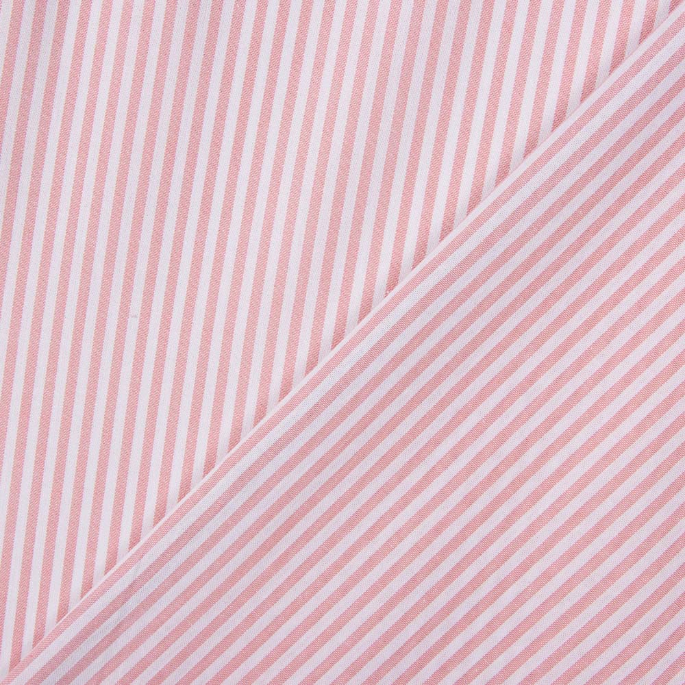 Baumwolle Vichy-Streifen Mini Rosa - Ribes y Casals