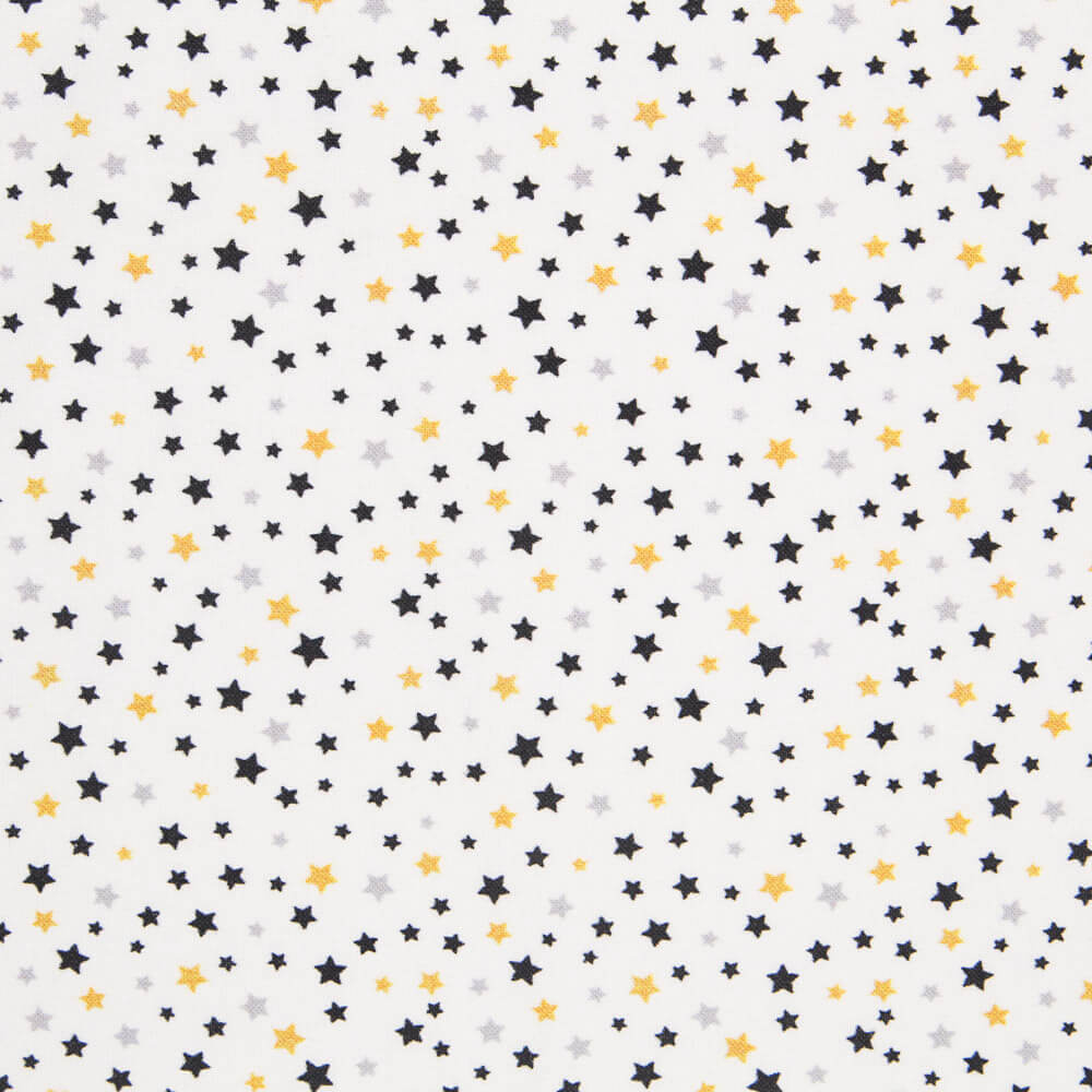 Multi Stars Schwarze Popeline - Ribes y Casals