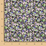 Flache Spandex Blumen Mauve - Ribes y Casals