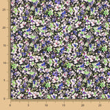 Flache Spandex Blumen Mauve - Ribes y Casals