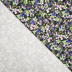 Flache Spandex Blumen Mauve - Ribes y Casals