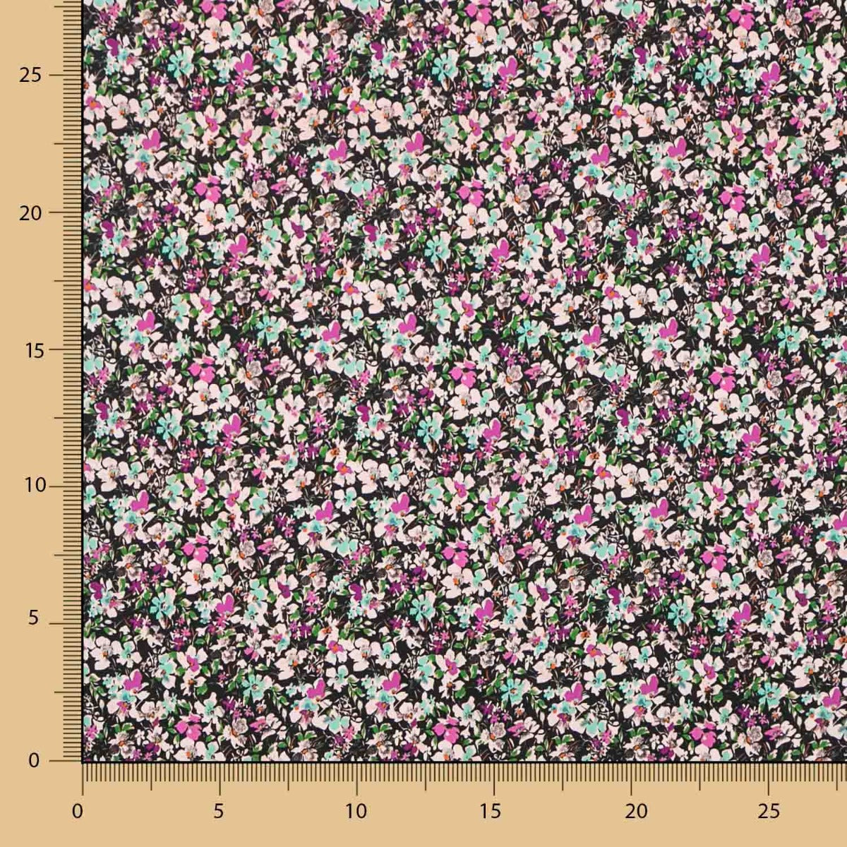 Flache Spandex Blumen Fuchsia - Ribes y Casals