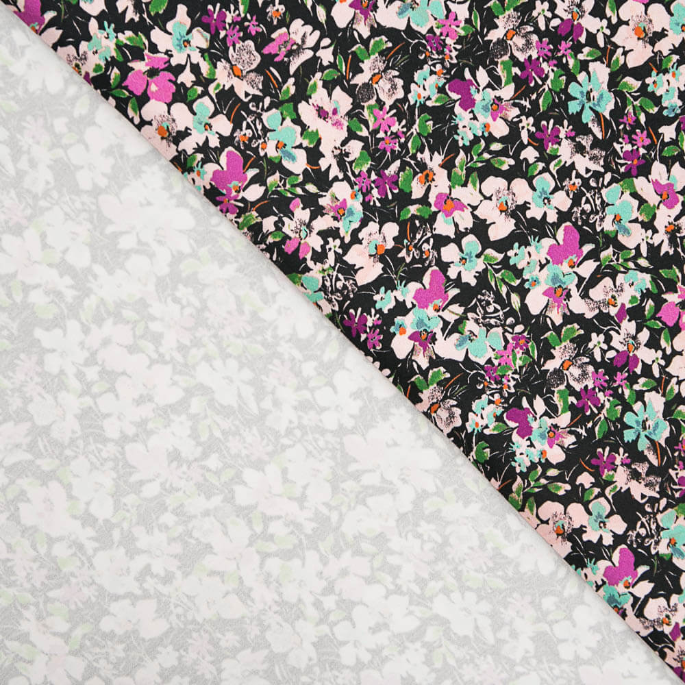 Flache Spandex Blumen Fuchsia - Ribes y Casals