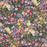 Polyester Floral Gaze Schwarz - Ribes y Casals