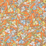 Satin Matte Floral Orange - Ribes y Casals