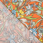 Satin Matte Floral Orange - Ribes y Casals