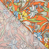 Satin Matte Floral Orange - Ribes y Casals